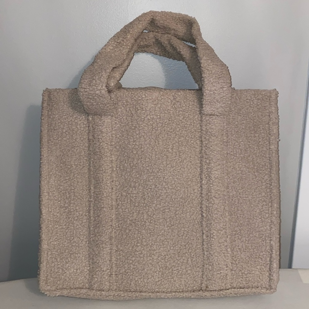 Brand new taupe Sherpa tote